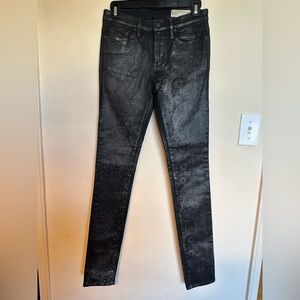 NWOT Woman’s Diesel Skinzee Super Slim-Skinny Regular Waist Leather Pants